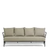 Wohnen Sofas<Dreisitzer Sofa mit Stahlgestell Schwarz - Emjan