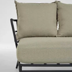 Wohnen Sofas<Dreisitzer Sofa mit Stahlgestell Schwarz - Emjan