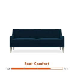 Wohnen Sofas<Dunkelblaues Sofa mit drei Sitzplätzen - Agadi