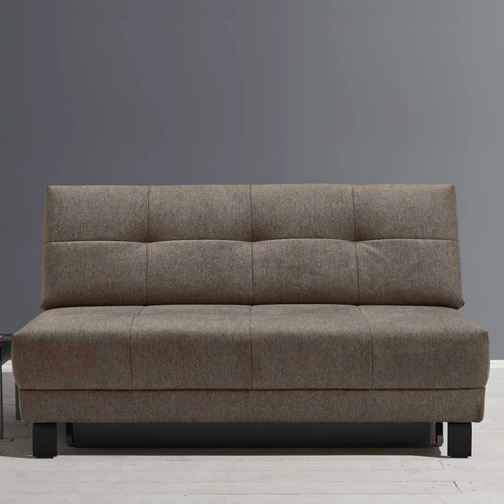 Wohnen Sofas<Dunkelbraune Faltcouch mit Bettkasten - Cornello