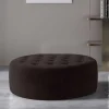 Wohnen Hocker<Dunkelbrauner Sitzhocker mit 28 cm Höhe - Anroca