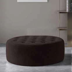 Wohnen Hocker<Dunkelbrauner Sitzhocker mit 28 cm Höhe - Anroca
