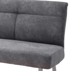 Wohnen Sitzbank<Dunkelgraue Esszimmer Bank mit Microfaser - Edwin