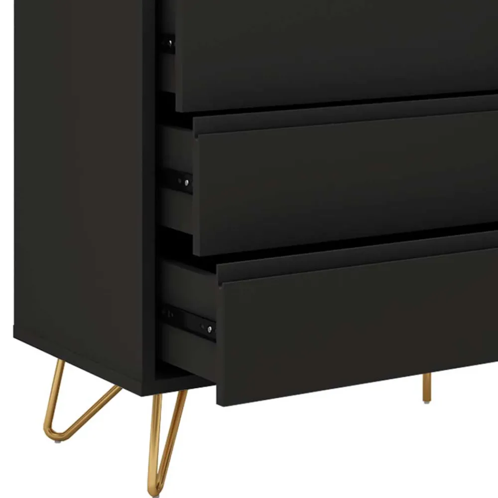 Wohnen Sideboards<Dunkelgraue Kommode im Skandinavischen Stil - Palium