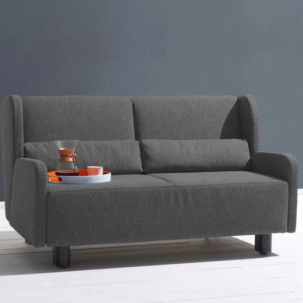 Wohnen Sofas<Dunkelgraue Schlafcouch als Längsschläfer - Osicria