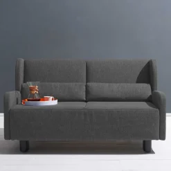 Wohnen Sofas<Dunkelgraue Schlafcouch als Längsschläfer - Osicria