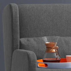 Wohnen Sofas<Dunkelgraue Schlafcouch als Längsschläfer - Osicria