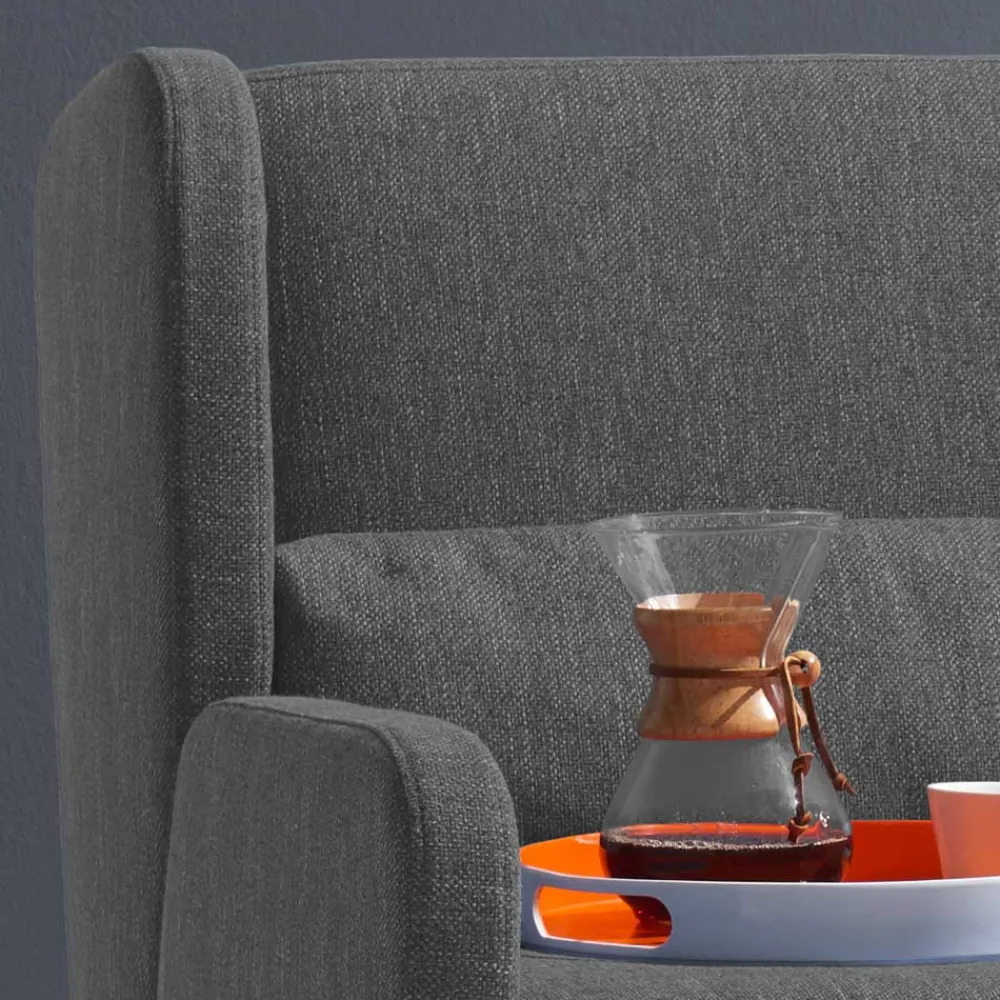 Wohnen Sofas<Dunkelgraue Schlafcouch als Längsschläfer - Osicria