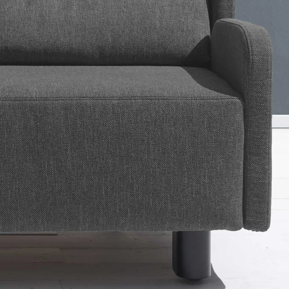 Wohnen Sofas<Dunkelgraue Schlafcouch als Längsschläfer - Osicria