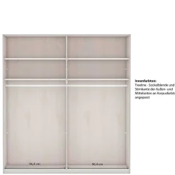 Wohnen Kleiderschränke|Schränke<Dunkelgrauer Schlafzimmerschrank 4-türig - Mataram