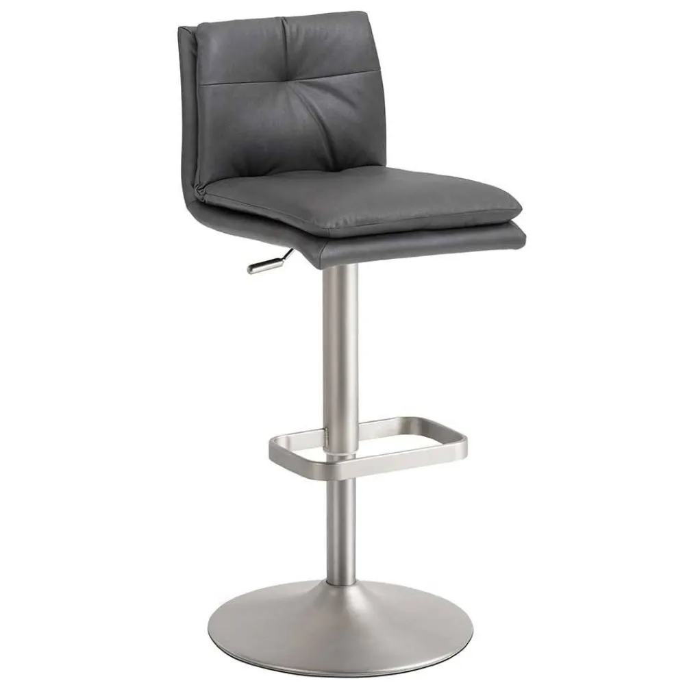 Wohnen Hocker<Dunkelgrauer Tresenstuhl in modernem Design - Bultino
