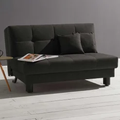 Wohnen Sofas<Dunkelgraues Faltsofa aus Velours - Jacksons