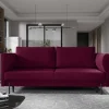 Wohnen Sofas<Dunkelrote Schlafcouch mit 140x200 Liegefläche - Giannin