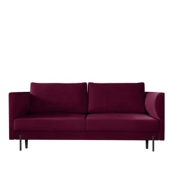 Wohnen Sofas<Dunkelrote Schlafcouch mit 140x200 Liegefläche - Giannin