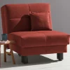 Wohnen Sofas<Dunkelroter Sessel mit Bettfunktion - Vionory
