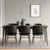 Wohnen Sitzgruppe<Dunkle Essgruppe im Skandi Design - Casna (siebenteilig)