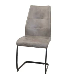 Wohnen Sitzgruppe<Dunkle Essgruppe mit Schwingstühlen - Basilico (fünfteilig)