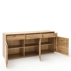 Wohnen Sideboards<Echtholz Sideboard in Eiche Bianco - Crokas