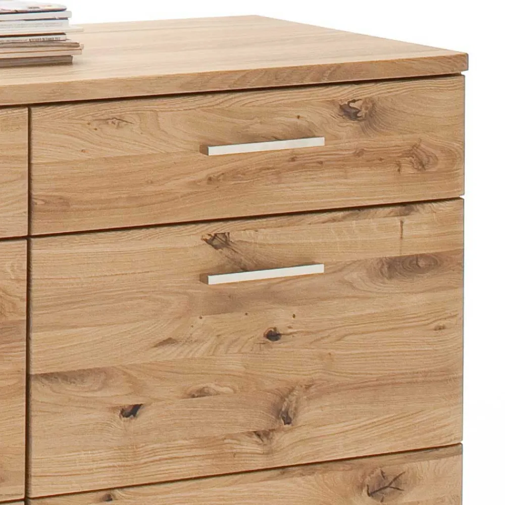 Wohnen Sideboards<Echtholz Sideboard in Eiche Bianco - Crokas
