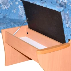 Wohnen Sitzbank<Eckbank in Blau und Buche - Afrina