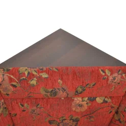 Wohnen Sitzgruppe<Eckbank Set in Nussbaum Braun mit Rot - Baltymore (vierteilig)