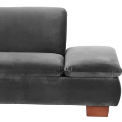 Wohnen Sofas<Eckcouch in Anthrazit mit Nussbaum Braun - Sevilaca