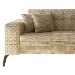 Wohnen Betten|Sofas<Eckcouch in Beige Strukturstoff - Karibia