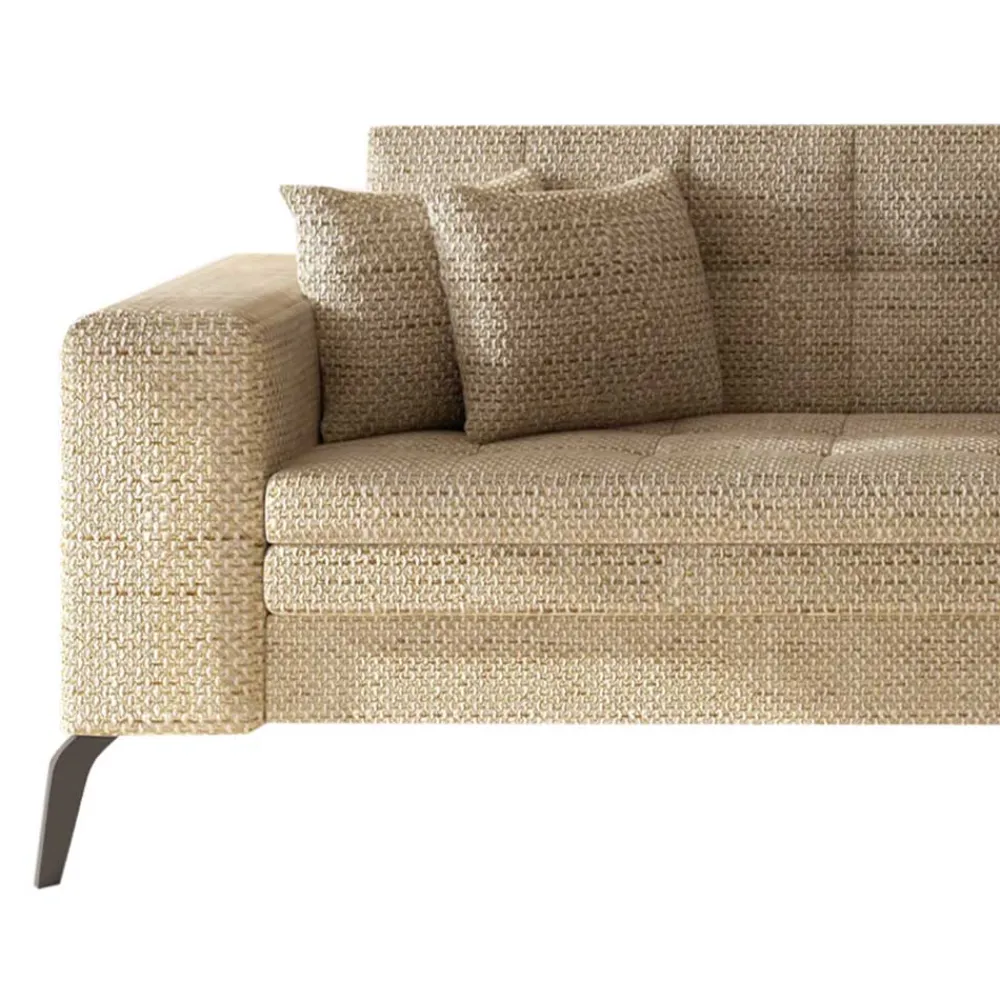 Wohnen Betten|Sofas<Eckcouch in Beige Strukturstoff - Karibia