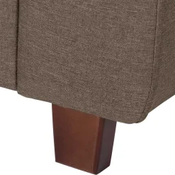 Wohnen Sofas<Eckcouch in Beigegrau mit Nussbaum - Abecra