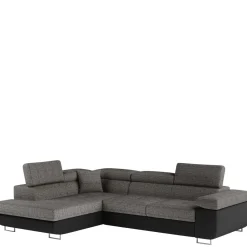 Wohnen Sofas<Eckcouch in Beigegrau und Schwarz - Itsuko