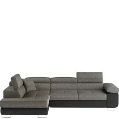 Wohnen Sofas<Eckcouch in Beigegrau und Schwarz - Itsuko