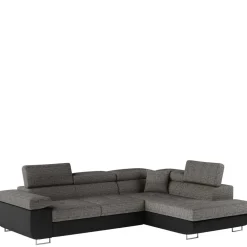Wohnen Sofas<Eckcouch in Beigegrau und Schwarz - Itsuko