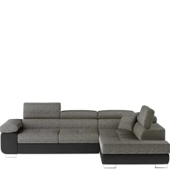 Wohnen Sofas<Eckcouch in Beigegrau und Schwarz - Itsuko