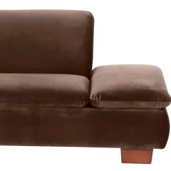 Wohnen Sofas<Eckcouch in Braun mit Nussbaum - Gelvino