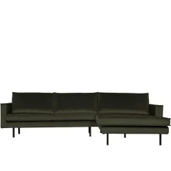 Wohnen Sofas<Eckcouch in Dunkelgrün Velvet - Mapel