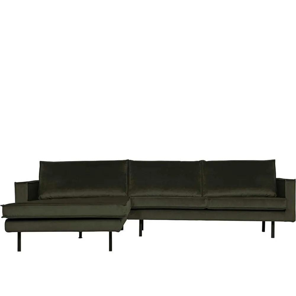 Wohnen Sofas<Eckcouch in Dunkelgrün Velvet - Mapel