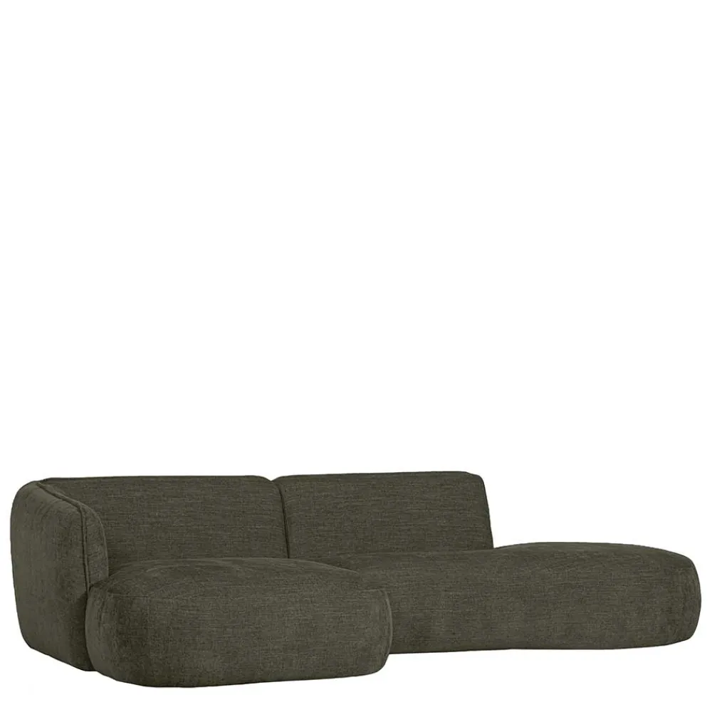 Wohnen Sofas<Eckcouch in Graugrün Webstoff - Grover