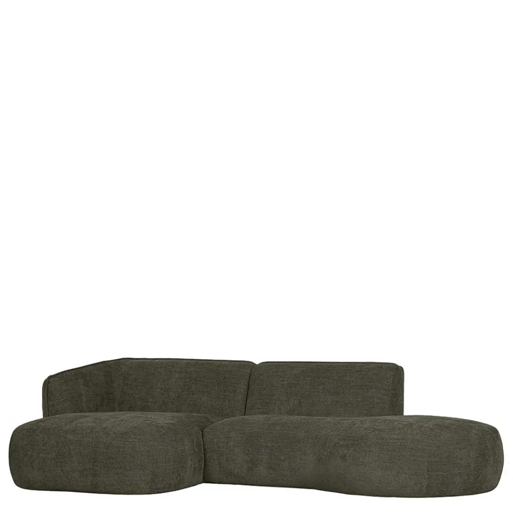 Wohnen Sofas<Eckcouch in Graugrün Webstoff - Grover