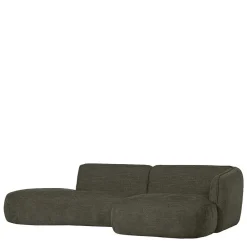Wohnen Sofas<Eckcouch in Graugrün Webstoff - Grover