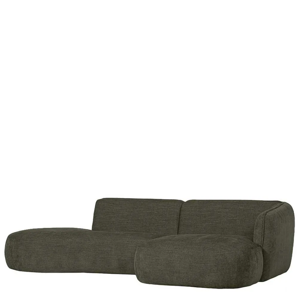 Wohnen Sofas<Eckcouch in Graugrün Webstoff - Grover