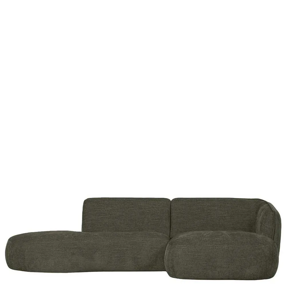 Wohnen Sofas<Eckcouch in Graugrün Webstoff - Grover