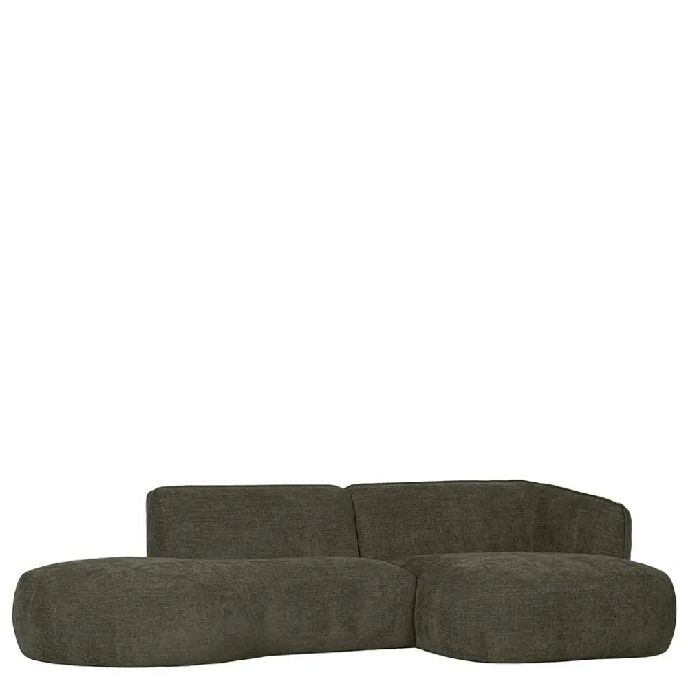 Wohnen Sofas<Eckcouch in Graugrün Webstoff - Grover