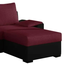 Wohnen Sofas<Eckcouch in Magenta und Schwarz - Piratro