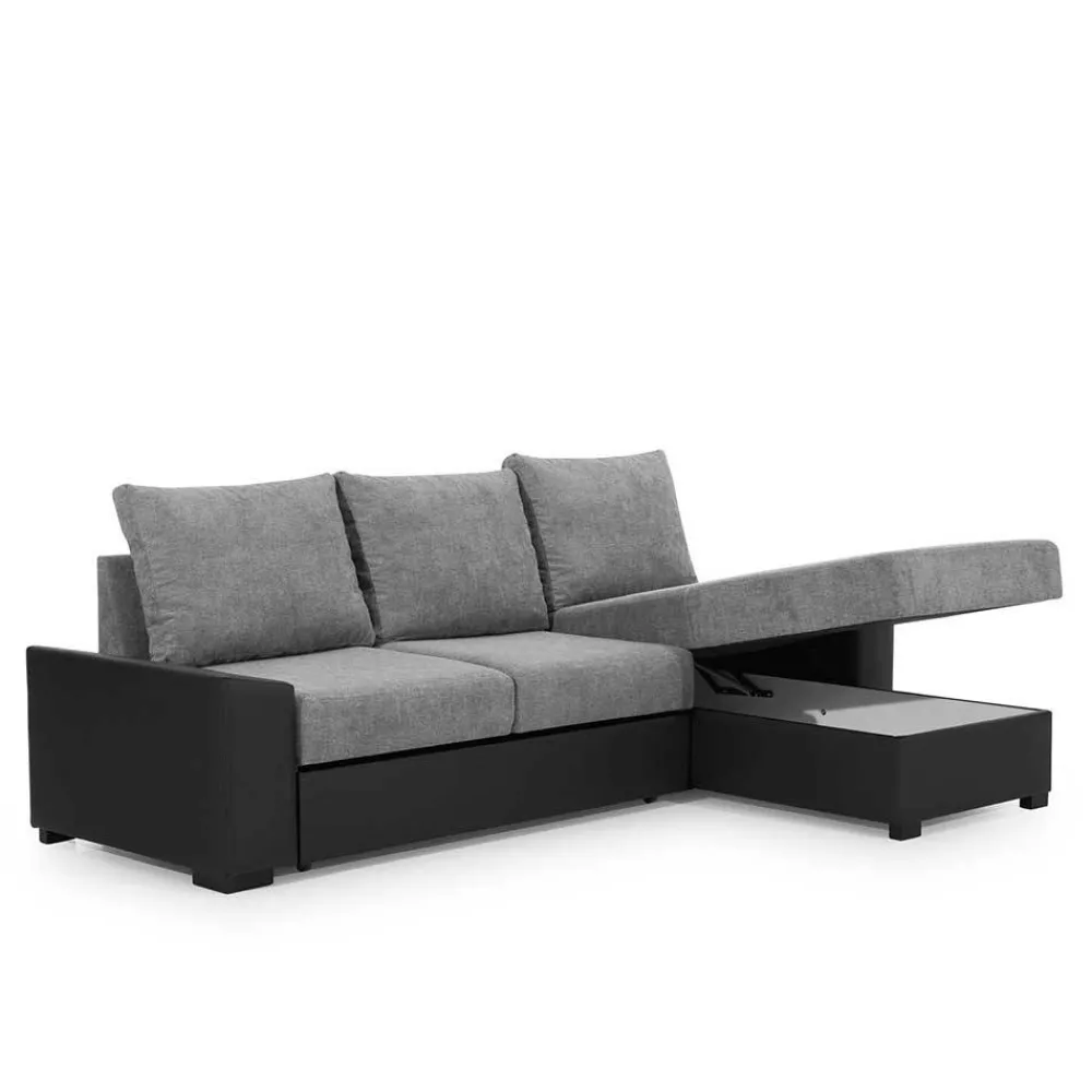 Wohnen Sofas<Eckcouch in Magenta und Schwarz - Piratro