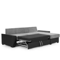 Wohnen Sofas<Eckcouch in Magenta und Schwarz - Piratro
