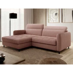 Wohnen Betten|Sofas<Eckcouch Schlafsofa in Altrosa - Drujano
