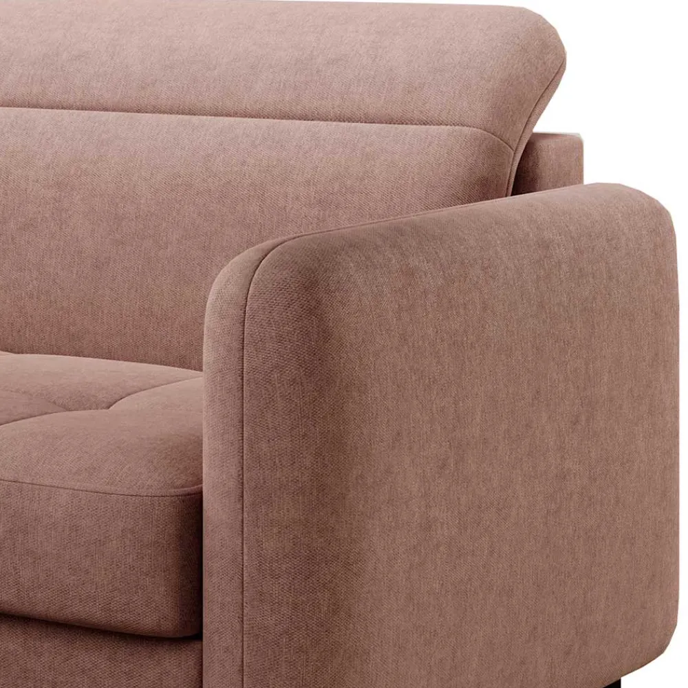 Wohnen Betten|Sofas<Eckcouch Schlafsofa in Altrosa - Drujano