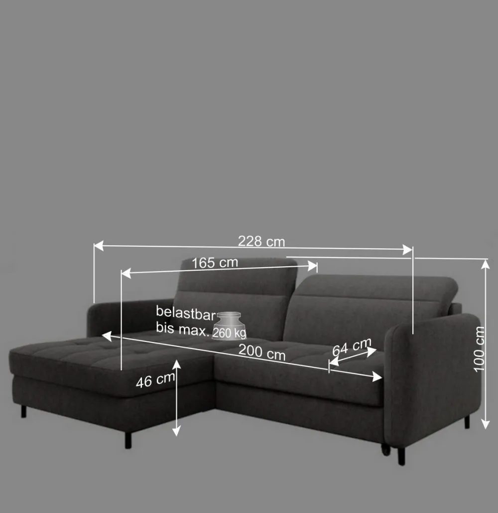 Wohnen Betten|Sofas<Eckcouch Schlafsofa in Altrosa - Drujano