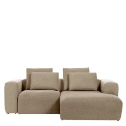 Wohnen Sofas<Eckcouch Sofalandschaft in Beige Chenille - Ruhnau