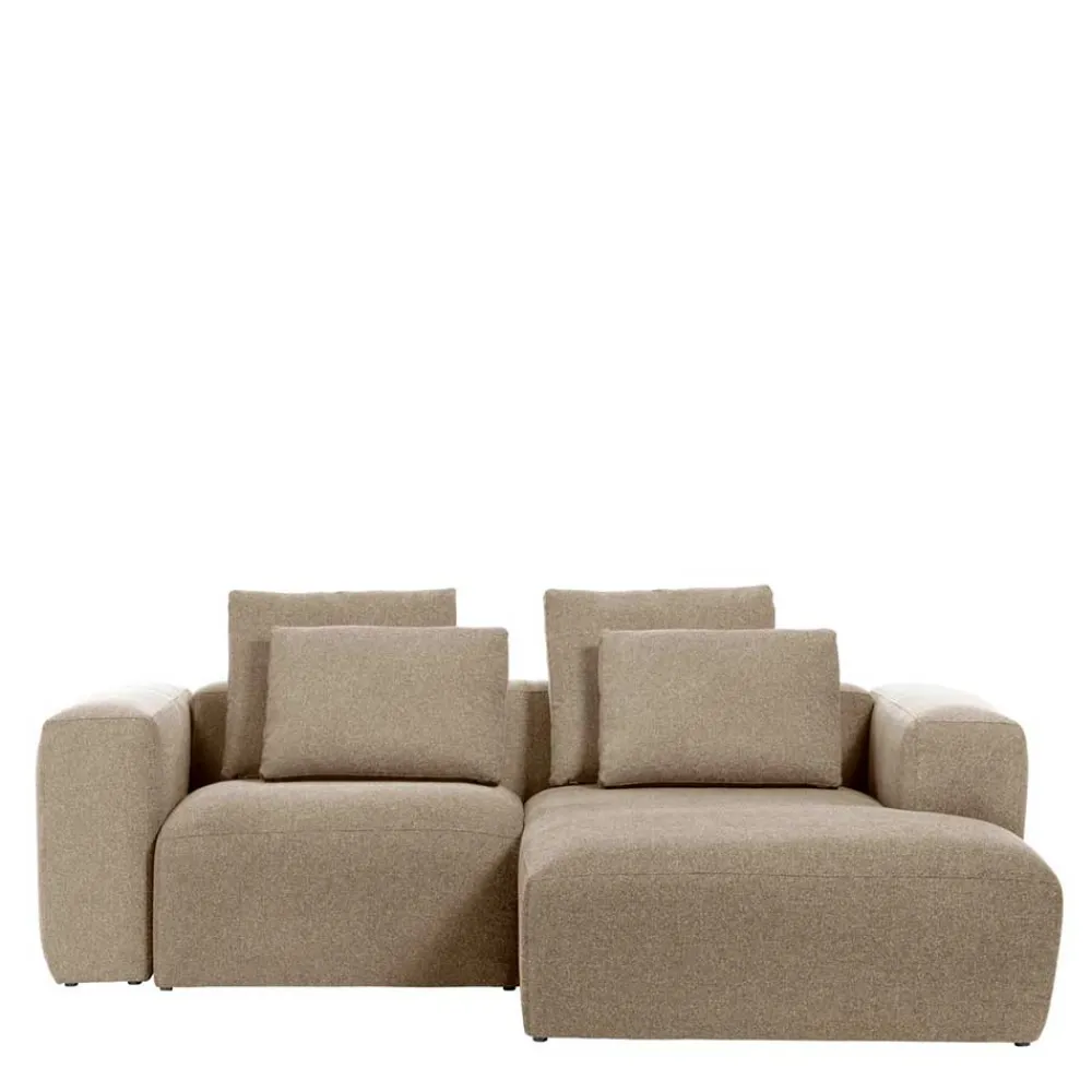 Wohnen Sofas<Eckcouch Sofalandschaft in Beige Chenille - Ruhnau